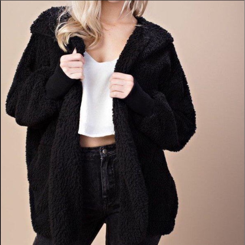 Black teddy jacket